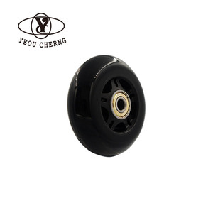 Roues de patins à roulettes en PU durables 76 mm x 24 mm, dureté 78A, pour un glissement fluide en extérieur, patins à roulettes de loisirs et patins de hockey. - Product Image 1