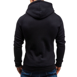 Zipper Hoodie <b>Thick</b> <b>Fleece</b> Drop Shoulder Plain Blank Custom Men Hoodies Manufacturer Wholesale Customized High Quality Casual - Product Image 3