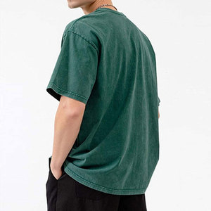 Camiseta Casual para Hombre, Diseño Personalizado OEM, Estampada, Corte Holgado, Lavado Ácido, 100% Algodón, Transpirable, Secado Rápido, Ecológica, Venta al Por Mayor - Product Image 5