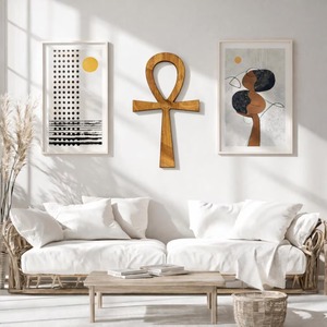 Décoration murale Espesso en bois naturel, élément décoratif mural créatif, objet décoratif élégant pour la maison, accent mural artisanal, panneau mural de luxe - Product Image 5