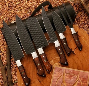 Coffret de Couteaux de Chef en Acier Carbone de Qualité Professionnelle LEGACY BLADES avec Manche en Bois de Rose – Fournisseur en Gros d'Ustensiles de Cuisine - Product Image 5