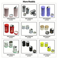 Boîte en métal personnalisée pour matcha avec impression et couvercle spirale gaufré pour café, thé vert, épices, emballage en vrac, boîte à matcha