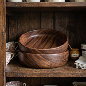 Tazón de Servir de Madera de Mango Sólida de Primera Calidad, Hecho a Mano para Hogares, Restaurantes y Hoteles, Tazón de Madera de Acacia - Product Image 2