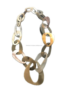 Collar de cuerno de joyería natural y elegante Cadena de moda en forma de cruz con perla Venta al por mayor Búfalo de calidad premium - Product Image 3