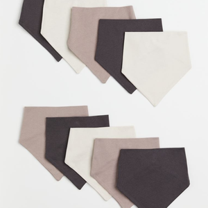 Bavoirs bandana absorbants pour bébé, 100% coton biologique réglables, bavoirs en coton pour bébé - Product Image 1
