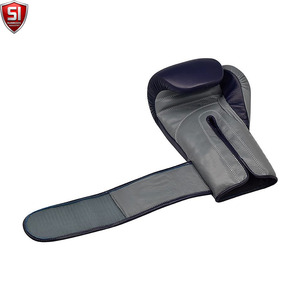 Gants de boxe professionnels en cuir, extensibles et respirants, avec sangle de poignet réglable, équipement de combat MMA - Product Image 4