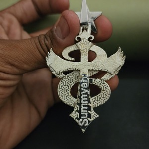 Iced Out Sterling <b>Silver</b> Rhodium Plated Moissanite 'S' Cross Pendant Luxury Snake Style Hip Hop Necklace - Product Image 4