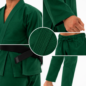 Traje de BJJ resistente con costuras reforzadas, material transpirable y diseño flexible para un entrenamiento fiable en cada sesión. - Product Image 5