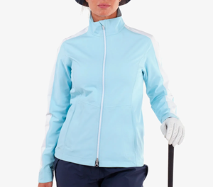 Veste de golf d'hiver à capuche personnalisée OEM unisexe, respirante, imperméable, performante, avec logo sur le devant - Product Image 1