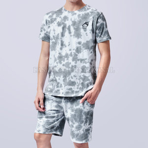 Conjunto de Pantalones Cortos Tie Dye Hechos a Medida por el Fabricante, Conjunto de Pantalones Cortos Tie Dye de Estilo Único y Moderno - Product Image 2