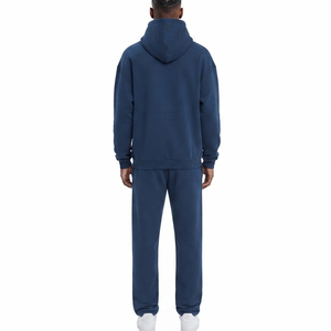 Conjuntos Deportivos Unisex Personalizados OEM, Sudadera con Capucha y Pantalones de Algodón, 2 Piezas, Logotipo Bordado, Chaqueta Cortavientos, Trajes Deportivos Holgados para Hombre - Product Image 5