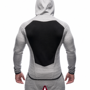 Custom Men's Color Block Tech Fleece Tracksuit Full <b>Zip</b> <b>Hooded</b> Jacket & Jogger Set Private Label Sportswear - Product Image 3