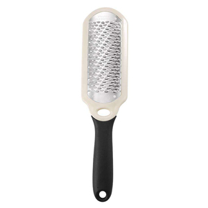 Râpe à pédicure professionnelle en acier inoxydable allemand de haute qualité, lime à pieds robuste en acier inoxydable simple face avec poignée en plastique - Product Image 4