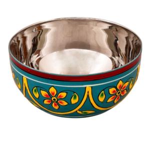 Bol de service à glace et à fruits, en métal émaillé, fait main, design original, pour la décoration de table, Fournisseur d'Inde - Product Image 3