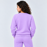 Sweat-shirt pour femme de qualité supérieure avec doublure en polaire brossée, chaleur confortable, texture douce, poignets côtelés, coupe élégante, fabrication OEM
