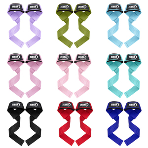 Nouvelles sangles de musculation antidérapantes avec coussinet en néoprène, poignée extra résistante, sangles de poignet en silicone pour la musculation en salle de sport - Product Image 4