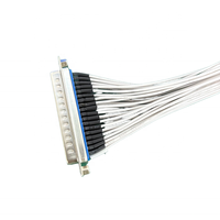 Kabel Harness Rakitan D-SUB 37P Male ke Dopont 2.54 2*20P dengan Isolasi PVC dan Panjang Sesuai Pesanan untuk Mesin Industri