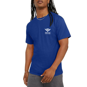 T-shirt imprimé pour homme, prix d'usine, 100% coton, couleur unie, vente en gros, t-shirt pour usage quotidien - Product Image 1