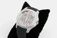 Reloj de Pulsera Cuadrado de Cuarzo con Correa Negra de Acero Inoxidable, con Incrustaciones de Diamantes Moissanita, Venta al por Mayor de Fábrica, Regalo, Pasa el Test de Diamantes