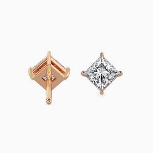 Pendientes de Diamantes Cultivados en Laboratorio de 0.50 CTW, Oro Sólido de 14K, Certificados por IGI, Joyería Fina Personalizada, Regalo de Boda de Lujo para Mujer, Más Vendidos - Product Image 3