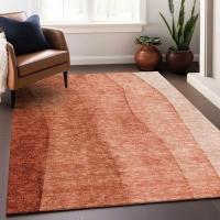 Elegante Alfombra de Lana Tejida a Mano en Color Marfil Terracota, Antideslizante, con Base de Silicona y Algodón, Diseño Abstracto Moderno para Dormitorio u Oficina - Product Image 2