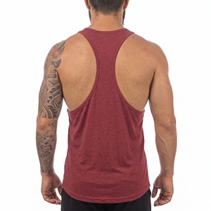 Vornex Industry Men's Knitted Tank <b>Top</b> O-Neck Sporty Casual Summer Breathable Polyester <b>Vest</b> Anti-Pilling Character Print - Product Image 6