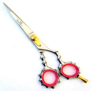 KOUNAIN Ciseaux à cheveux en acier inoxydable faits à la main avec des lames de rasoir aux couleurs vives - Product Image 1