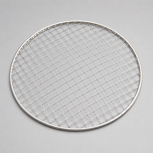 Stainless Steel Wire <b>Mesh</b> <b>Grill</b> Grate Plain Weave Barbecue Cooking Grid Round Shape with Welding Cutting Bending Services - Product Image 1