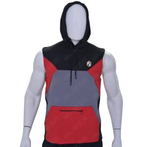 Sweat-shirts sans manches pour hommes, design tendance, panneau contrasté multicolore, vente en gros, fabriqués au Pakistan - Product Image 4