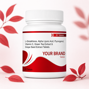 Comprimés d'extrait de pépins de raisin L-Glutathion ALA de qualité export pour l'éclaircissement de la peau et les soins antioxydants - Product Image 1