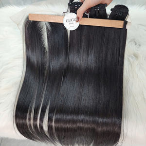 ผมตรงแบบ Bone Straight คุณภาพสูงแบบ Super Double Drawn พร้อมเชือกผูกผมสีธรรมชาติ ผมแท้ 100% สำหรับผู้หญิงผิวสี - Product Image 2