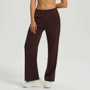 Men Women's High Waist <b>Athletic</b> Pants Breathable Solid Pattern Joggers for Running & Yoga Size Gym Tights Elastic Waist Closure - Product Image 4