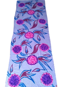 Elegant Bold Artistic Floral Hand-Painted <b>Wool</b> Long Scarf Soft Warm Chic Design for Women Traditional Cold Weather - Product Image 4