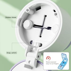 Divisore per pillole con lama in acciaio inossidabile per pillole piccole e grandi, pratico contenitore per la conservazione - Product Image 3