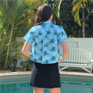 Camisa Hawaiana Estilo 2026 Aloha Personalizada Vintage 100% Rayón para Mujer con Estampado Floral y Bordado, Manga Corta, Abotonada, ODM para Oficina - Product Image 5