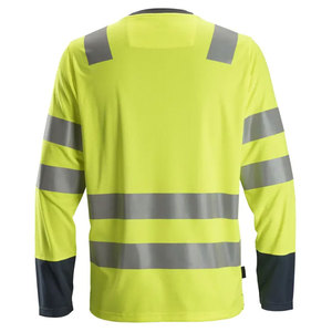 T-shirts de sécurité légers OEM à manches longues haute visibilité, vêtements de travail réfléchissants, t-shirts de chantier - Product Image 5