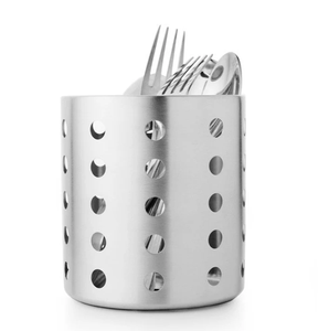Portacucharas Redondo Clásico de Acero Inoxidable, Organizador de Cocina, Artesanía, Precio de Fábrica al por Mayor - Product Image 2