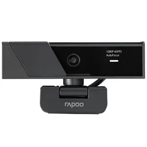 Rapoo C270AF Original Full Hd Autofocus Live Omni Mic Usb Cover Led Camera Webcam 1080P 60FPS With Light