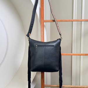 Brands Wholesale Fashion Shoulder <b>Bag</b> Hand Tooled Cowhide Leather Trendy Fringe Purse Zipper <b>Crossbody</b> <b>Bag</b> Luxury Women Handbags - Product Image 5