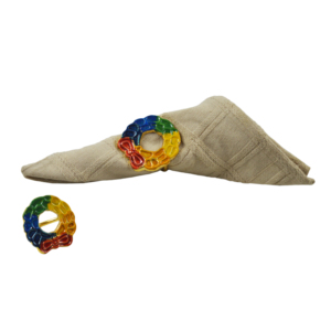 Porte-serviettes en forme de cœur gay de conception moderne de bonne qualité, porte-serviettes arc-en-ciel LGBT pour accessoires de table - Product Image 3