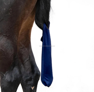 Bolsa de nailon azul marino para cola de caballo, para protección contra moscas y higiene - Product Image 1