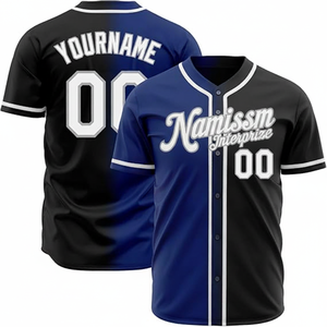 Nouvelle tenue de sport de baseball de qualité supérieure, impression personnalisée du logo, du nom et du numéro, maillot de baseball respirant, vente en gros d'usine - Product Image 4
