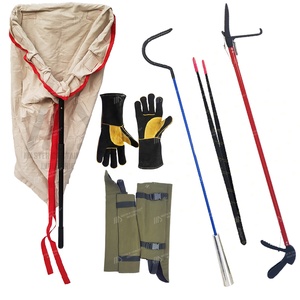 6 PCS rắn kit mới chuyên nghiệp rắn Catcher kẹp herpetology bò sát xử lý công cụ hợp kim kim loại rắn móc sản phẩm vật nuôi - Product Image 2