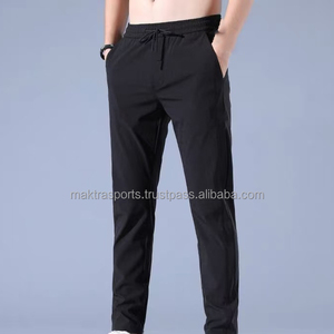 <b>Men's</b> Canvas Mid Waist Lightweight <b>Stretch</b> Casual Pants Spring Thin Loose Straight Breathable Sports Style - Product Image 3