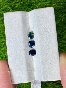 Piedras preciosas de zafiro azul natural sueltas para la fabricación de joyas, anillos, colgantes, pendientes, piedra azul de alta calidad - Product Image 3