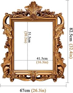 Handcrafted Antique Solid Wood Wall Mirror Carved Rustic <b>Framed</b> <b>Arched</b> Glass Decorative Home Decor Aqudus Saleem Uttar Pradesh - Product Image 5