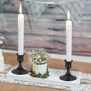 Gold Finish Metal Candle <b>Holder</b> Decorative Tabletop <b>Candlestick</b> Stand for Home Wedding and Event Decoration - Product Image 2