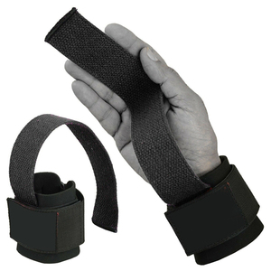 Sangles de poignet en coton robustes pour la musculation, personnalisables avec logo, légères et réglables, pour la gym et le fitness - Product Image 1