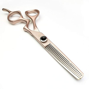 กรรไกรตัดผมบางแบบสแตนเลสมืออาชีพทนทานและน้ำหนักเบาขายส่งสไตล์ใหม่ - Product Image 1
