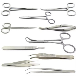 Kit chirurgical d'anatomie en acier inoxydable Virelza Surgicals FD-6066, pinces et ciseaux pour usage hospitalier - Certifié CE - Product Image 2